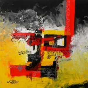 Technique mixte sur toile, 100 x 100 cm, 2015